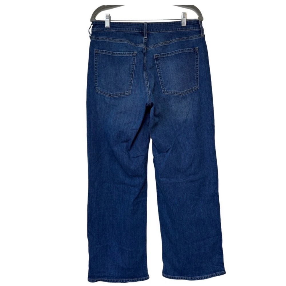 Old Navy Blue Wow High Rise Wide-Leg Jeans 12 - Picture 5 of 11